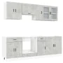 Mueble cocina Kalmar gris hormigón 8 pzas madera contrachapada by , Kitchen cabinets - Ref: Foro24-3314845, Price: 543,28 €, ...