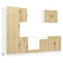 Mueble cocina Kalmar roble sonoma 7 pzas madera contrachapada von , Küchenschränke - Ref: Foro24-3314774, Preis: 564,21 €, Ra...
