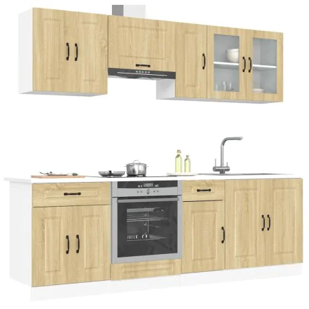 Mueble cocina Kalmar roble sonoma 8 pzas madera contrachapada von , Küchenschränke - Ref: Foro24-3314824, Preis: 508,08 €, Ra...