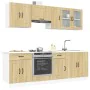 Mueble cocina Kalmar roble sonoma 8 pzas madera contrachapada von , Küchenschränke - Ref: Foro24-3314824, Preis: 508,08 €, Ra...