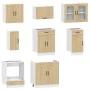 Mueble cocina Kalmar roble sonoma 8 pzas madera contrachapada von , Küchenschränke - Ref: Foro24-3314824, Preis: 508,08 €, Ra...