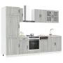 Mueble cocina Kalmar sonoma gris 8 pzas madera contrachapada von , Küchenschränke - Ref: Foro24-3314807, Preis: 622,34 €, Rab...