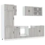 Mueble cocina Kalmar sonoma gris 8 pzas madera contrachapada von , Küchenschränke - Ref: Foro24-3314807, Preis: 622,34 €, Rab...