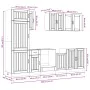 Mueble cocina Kalmar sonoma gris 8 pzas madera contrachapada von , Küchenschränke - Ref: Foro24-3314807, Preis: 622,34 €, Rab...