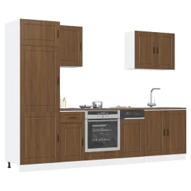 Mueble cocina Kalmar roble marrón 7 pzas madera contrachapada de , Armarios de cocina - Ref: Foro24-3314788, Precio: 566,98 €...