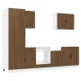 Mueble cocina Kalmar roble marrón 7 pzas madera contrachapada von , Küchenschränke - Ref: Foro24-3314788, Preis: 566,98 €, Ra...