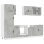 Mueble cocina Kalmar gris hormigón 8 pzas madera contrachapada von , Küchenschränke - Ref: Foro24-3314805, Preis: 600,87 €, R...