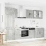 Mueble cocina Kalmar gris hormigón 8 pzas madera contrachapada von , Küchenschränke - Ref: Foro24-3314805, Preis: 600,87 €, R...