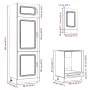 Mueble de cocina Kalmar negra 7 piezas madera contrachapada von , Küchenschränke - Ref: Foro24-3314762, Preis: 578,49 €, Raba...