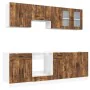 Mueble cocina Kalmar roble ahumado 8 pzas madera contrachapada von , Küchenschränke - Ref: Foro24-3314826, Preis: 541,96 €, R...