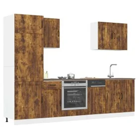 Mueble cocina Kalmar roble ahumado 7 pzas madera contrachapada von , Küchenschränke - Ref: Foro24-3314776, Preis: 572,12 €, R...