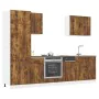Mueble cocina Kalmar roble ahumado 7 pzas madera contrachapada de , Armarios de cocina - Ref: Foro24-3314776, Precio: 572,12 ...