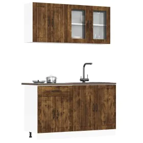 Mueble cocina Kalmar roble ahumado 4 pzas madera contrachapada von , Küchenschränke - Ref: Foro24-3314866, Preis: 295,35 €, R...