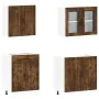 Mueble cocina Kalmar roble ahumado 4 pzas madera contrachapada de , Armarios de cocina - Ref: Foro24-3314866, Precio: 295,95 ...