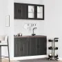 Mueble de cocina Kalmar negra 4 piezas madera contrachapada von , Küchenschränke - Ref: Foro24-3314872, Preis: 306,69 €, Raba...