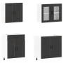 Mueble de cocina Kalmar negra 4 piezas madera contrachapada von , Küchenschränke - Ref: Foro24-3314872, Preis: 306,69 €, Raba...