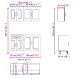 Mueble de cocina Kalmar blanco 4 piezas madera contrachapada de , Armarios de cocina - Ref: Foro24-3314851, Precio: 276,44 €,...