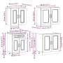 Mueble de cocina Kalmar blanco 4 piezas madera contrachapada de , Armarios de cocina - Ref: Foro24-3314851, Precio: 276,44 €,...