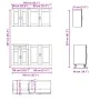 Mueble cocina Kalmar madera vieja 4 pzas madera contrachapada de , Armarios de cocina - Ref: Foro24-3314879, Precio: 311,64 €...