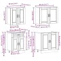 Mueble cocina Kalmar madera vieja 4 pzas madera contrachapada de , Armarios de cocina - Ref: Foro24-3314879, Precio: 311,64 €...