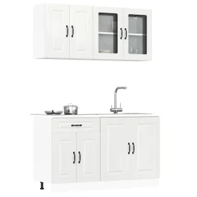 Mueble cocina Kalmar blanco de alto brillo 4 pzas de , Armarios de cocina - Ref: Foro24-3314853, Precio: 322,27 €, Descuento: %