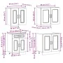 Mueble cocina Kalmar blanco de alto brillo 4 pzas von , Küchenschränke - Ref: Foro24-3314853, Preis: 322,27 €, Rabatt: %