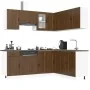Mueble cocina Porto roble marrón 11 pzas madera contrachapada von , Küchenschränke - Ref: Foro24-3314968, Preis: 667,02 €, Ra...