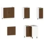 Mueble cocina Porto roble marrón 11 pzas madera contrachapada von , Küchenschränke - Ref: Foro24-3314968, Preis: 667,02 €, Ra...