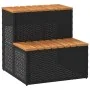 Escalón bañera hidromasaje negro 50x50x50,5 cm ratán sintético de , Accesorios para piscinas y spa - Ref: Foro24-4103940, Pre...