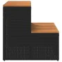 Escalón bañera hidromasaje negro 50x50x50,5 cm ratán sintético de , Accesorios para piscinas y spa - Ref: Foro24-4103940, Pre...