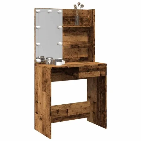 Tocador con LED madera vieja 74,5x40x141 cm by , Bedroom Dressers - Ref: Foro24-857021, Price: 105,50 €, Discount: %