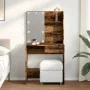 Tocador con LED madera vieja 74,5x40x141 cm by , Bedroom Dressers - Ref: Foro24-857021, Price: 105,50 €, Discount: %