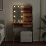 Tocador con LED madera vieja 74,5x40x141 cm by , Bedroom Dressers - Ref: Foro24-857021, Price: 105,50 €, Discount: %