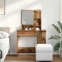 Tocador con espejo envejecida 86,5x35x136 cm von , Schlafzimmerkommoden - Ref: Foro24-857009, Preis: 92,89 €, Rabatt: %