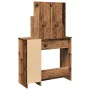 Tocador con espejo envejecida 86,5x35x136 cm von , Schlafzimmerkommoden - Ref: Foro24-857009, Preis: 92,89 €, Rabatt: %