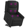 Sillón reclinable de masaje pie cuero sintético negro brillante by , Armchairs - Ref: Foro24-3303420, Price: 275,71 €, Discou...