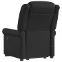 Sillón reclinable de masaje pie cuero sintético negro brillante by , Armchairs - Ref: Foro24-3303420, Price: 275,71 €, Discou...