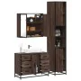 Set de muebles baño 3 pzas madera contrachapada roble marrón by , Bathroom furniture - Ref: Foro24-3301084, Price: 305,36 €, ...