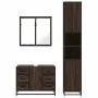 Set de muebles baño 3 pzas madera contrachapada roble marrón by , Bathroom furniture - Ref: Foro24-3301084, Price: 305,36 €, ...