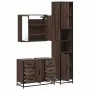 Set de muebles baño 3 pzas madera contrachapada roble marrón by , Bathroom furniture - Ref: Foro24-3301084, Price: 305,36 €, ...