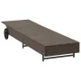 Tumbona con ruedas y cojín ratán sintético marrón de , Tumbonas - Ref: Foro24-4104034, Precio: 166,51 €, Descuento: %