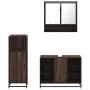 Set de muebles baño 3 pzas madera contrachapada roble marrón von , Badezimmermöbel - Ref: Foro24-3301004, Preis: 225,25 €, Ra...