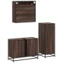 Set de muebles baño 3 pzas madera contrachapada roble marrón von , Badezimmermöbel - Ref: Foro24-3301004, Preis: 225,25 €, Ra...