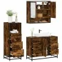 Set de muebles baño 3 pzas madera contrachapada roble ahumado de , Muebles de baño - Ref: Foro24-3301052, Precio: 280,49 €, D...