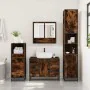 Set de muebles baño 3 pzas madera contrachapada roble ahumado de , Muebles de baño - Ref: Foro24-3301052, Precio: 280,49 €, D...