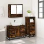 Set de muebles baño 3 pzas madera contrachapada roble ahumado de , Muebles de baño - Ref: Foro24-3301052, Precio: 280,49 €, D...