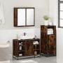 Set de muebles baño 3 pzas madera contrachapada roble ahumado von , Badezimmermöbel - Ref: Foro24-3300972, Preis: 219,18 €, R...