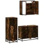 Set de muebles baño 3 pzas madera contrachapada roble ahumado von , Badezimmermöbel - Ref: Foro24-3300972, Preis: 219,18 €, R...