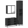 Juego de muebles de baño 3 pzas madera contrachapada negro von , Badezimmermöbel - Ref: Foro24-3301090, Preis: 324,90 €, Raba...