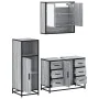 Set de muebles de baño 3 pzas madera contrachapada gris sonoma von , Badezimmermöbel - Ref: Foro24-3300993, Preis: 274,82 €, ...